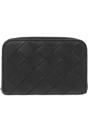 Bottega Veneta Homme, Accessoires, Noir, Taille: ONE Size Portefeuille à fermeture éclair et porte-monnaie