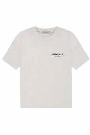 FEAR OF GOD Homme, Tops, Gris, Taille: L T-shirt Essentiel Beige Clair