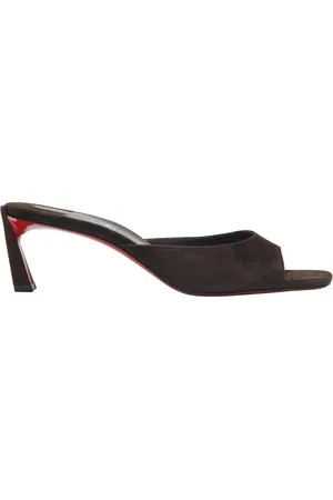 Christian Louboutin Femme, Chaussures, Brun, Taille: 36 EU Elegant Mid-Heel Sandal