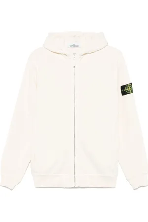 Stone Island Homme, Sweatshirts et sweats à capuche, Blanc, Taille: S Pulls Blancs pour Hommes