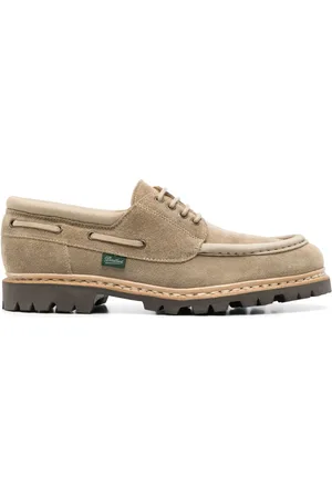Paraboot Homme, Chaussures, Brun, Taille: 42 EU Mocassin en daim avec couture norvégienne