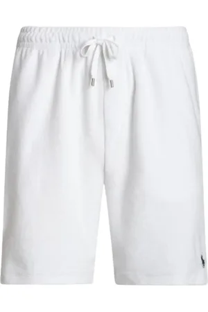 Ralph Lauren Homme, Shorts, Blanc, Taille: M Short sportif en éponge avec cordon