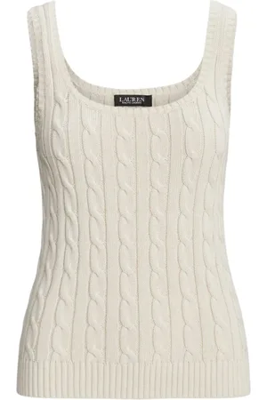 Ralph Lauren Femme, Tops, Blanc, Taille: 40 FR Lauren Pulls Blanc