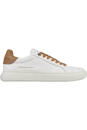 Alexander Smith Homme, Chaussures, Blanc, Taille: 41 EU Baskets en Cuir Blanc Militaire Homme Soho