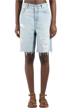 Golden Goose Femme, Shorts, Bleu, Taille: W27 Shorts Bleu Clair