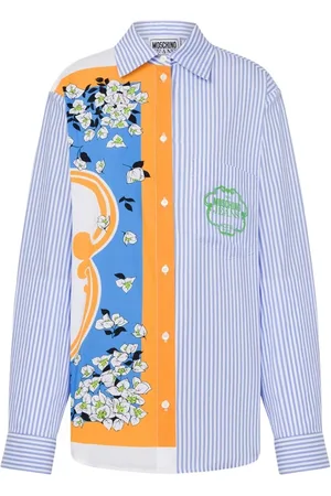 Moschino Femme, Blouses et Chemises, Bleu, Taille: 40 FR Chemises Bleu Clair pour Hommes