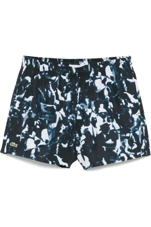 Lacoste Homme, Maillots de bain, Multicolore, Taille: S Short de Bain à Imprimé Abstrait