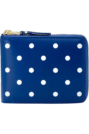 Comme des Garçons Unisex, Accessoires, Bleu, Taille: ONE Size Portefeuilles et Porte-cartes à Imprimé à Pois
