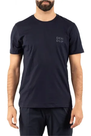 Dondup Homme, Tops, Bleu, Taille: L T-shirt Décontracté en Coton