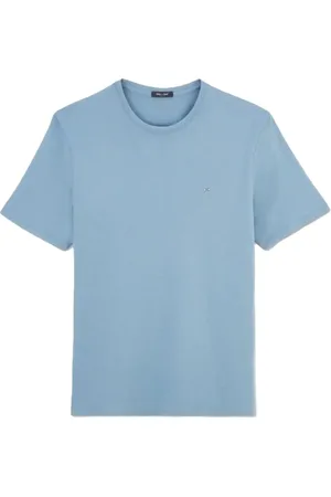 Eden Park Homme, Tops, Bleu, Taille: L T-shirt bleu à manches courtes et col rond