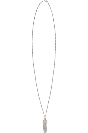 Rick Owens Homme, Accessoires, Gris, Taille: ONE Size Collier Pendentif en Laiton