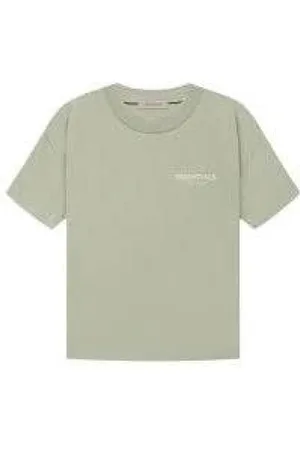 FEAR OF GOD Homme, Tops, Vert, Taille: S T-shirt Seafoam tranquille