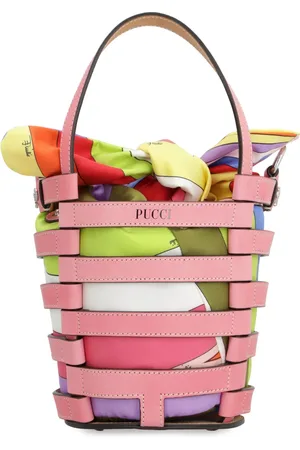 Emilio Pucci Femme, Sacs, Rose, Taille: ONE Size Mini Sac Seau avec Fermeture à
