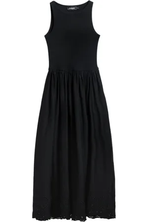 Desigual Femme, Robes, Noir, Taille: 40 FR Robe Courte Élégante Vest_Dijon