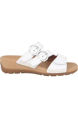 Gabor Femme, Chaussures, Blanc, Taille: 42 EU Sandale Blanche pour Femme - Collection Été