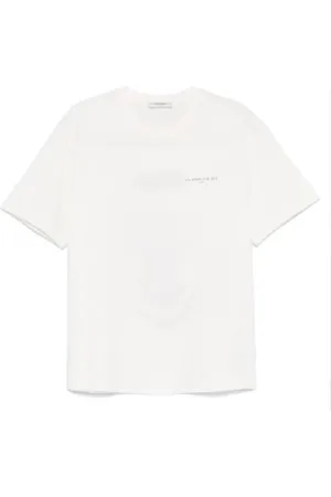 Ih Nom Uh Nit Homme, Tops, Blanc, Taille: XL T-shirt Blanc en Coton avec Logo Imprimé