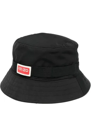 Kenzo Unisex, Accessoires, Noir, Taille: M Chapeau Seau Logo Noir