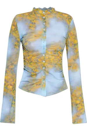 AVAVAV Femme, Blouses et Chemises, Multicolore, Taille: 38 FR Chemise avec drapé