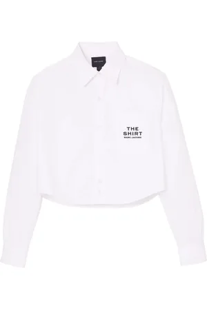 Marc Jacobs Femme, Blouses et Chemises, Blanc, Taille: 36 FR Chemise Courte dans un Style Tendance