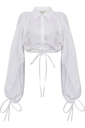 BLUMARINE Femme, Blouses et Chemises, Blanc, Taille: 38 FR Chemise Courte