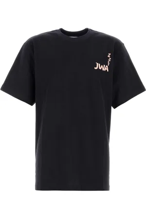 J.W.Anderson Homme, Tops, Bleu, Taille: L T-shirt en Coton Bleu Nuit