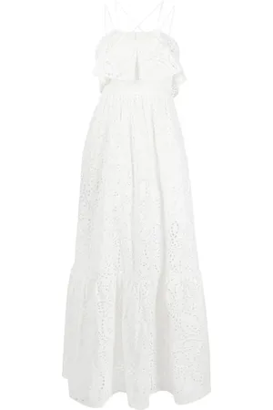 Self-Portrait Femme, Robes, Blanc, Taille: 36 FR Maxi Robes