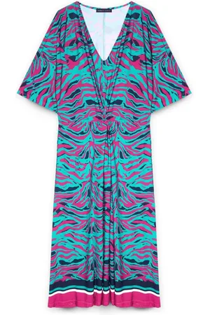 Fiorella rubino Femme, Robes, Multicolore, Taille: 52 FR Robe imprimée en jersey