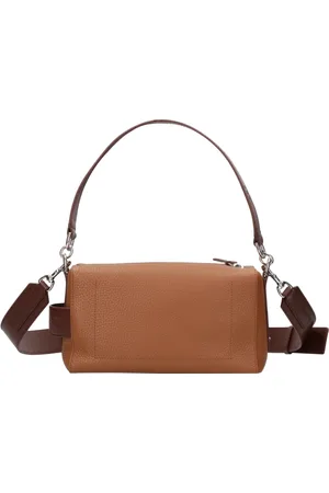 Hogan Femme, Sacs, Brun, Taille: ONE Size Cuir grainé Mini sac de bowling