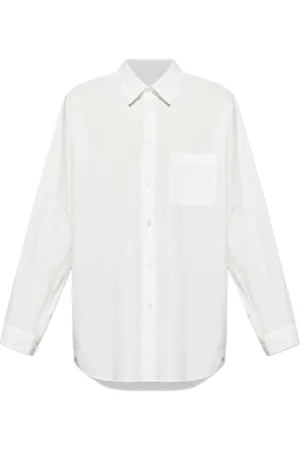 Issey Miyake Homme, Chemises, Blanc, Taille: L Chemise Blanche Plissée Manches Longues