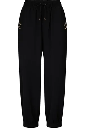 Liu Jo Femme, Pantalons, Noir, Taille: 42 FR Pantalon Jogging Court