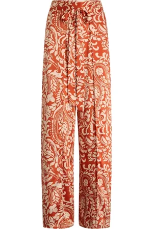 Liu Jo Femme, Pantalons, Multicolore, Taille: 40 FR Pantalon en twill imprimé