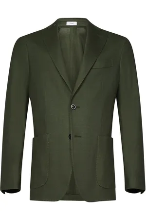 Boglioli Homme, Vestes, Vert, Taille: L Veste en Coton Vert Style Classique