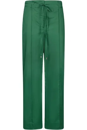 Liu Jo Femme, Pantalons, Vert, Taille: 34 FR Pantalon avec ceinture pour femmes