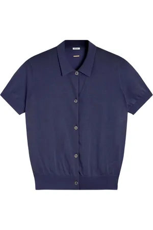 Aspesi Femme, Blouses et Chemises, Bleu, Taille: 38 FR Cardigan en Coton Modèle 3617