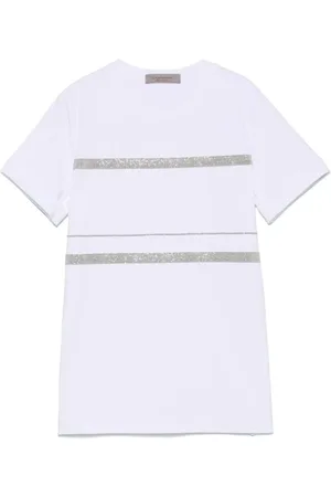 D.EXTERIOR Homme, Tops, Blanc, Taille: L T-shirt blanc avec détails Monili