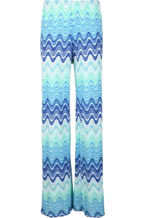 MC2 SAINT BARTH Femme, Pantalons, Multicolore, Taille: 40 FR Pantalon décontracté en mélange de coton