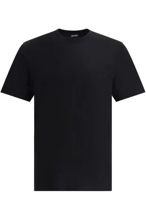 Ermenegildo Zegna Homme, Tops, Noir, Taille: S T-shirt avec Monogramme