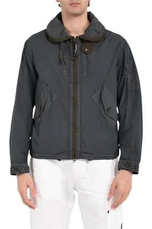 C.P. Company Homme, Vestes, Gris, Taille: L Veste à capuche en nylon avec zip