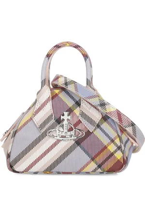 Vivienne Westwood Femme, Sacs, Multicolore, Taille: ONE Size Sac en cuir multicolore avec motif tartan
