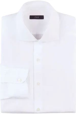FAY Homme, Chemises, Blanc, Taille: XL Chemise Regular en Popeline Stretch