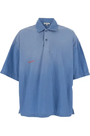 J.W.Anderson Homme, Tops, Bleu, Taille: S Polo Bleu Manches Courtes