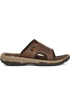 Teva Homme, Chaussures, Brun, Taille: 44 1/2 EU Sandale en cuir marron pour homme