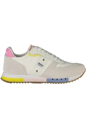 Blauer Femme, Chaussures, Multicolore, Taille: 37 EU Baskets Blanches à Lacets avec Semelle Amovible