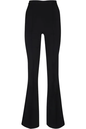 Elisabetta Franchi Femme, Pantalons, Noir, Taille: 42 FR Pantalon évasé pour femmes