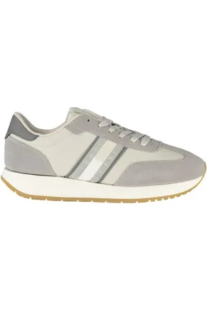 Tommy Hilfiger Homme, Chaussures, Gris, Taille: 46 EU Baskets Grise avec Semelle Amovible