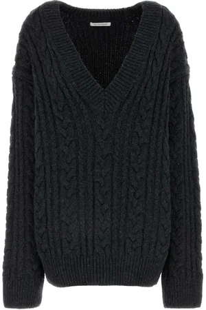 Cecilie Bahnsen Femme, Pulls, Gris, Taille: 40 FR Pull oversize Alia en laine de charbon