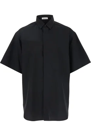 FEAR OF GOD Homme, Chemises, Noir, Taille: S Chemise Oxford Noire Manches Courtes