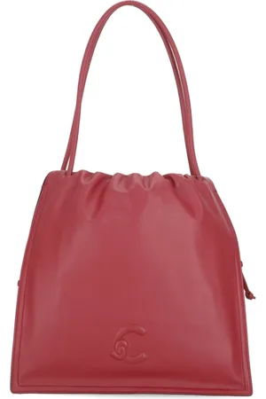 Coccinelle Femme, Sacs, Rouge, Taille: ONE Size Sac de magasinage en cuir avec cordon