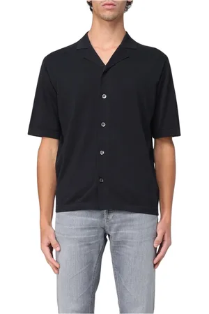 Aspesi Homme, Chemises, Noir, Taille: S Chemise Tricot Modèle M084