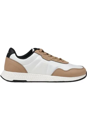 HUGO BOSS Homme, Chaussures, Blanc, Taille: 44 EU Baskets Blanches à Lacets et Semelle en Caoutchouc